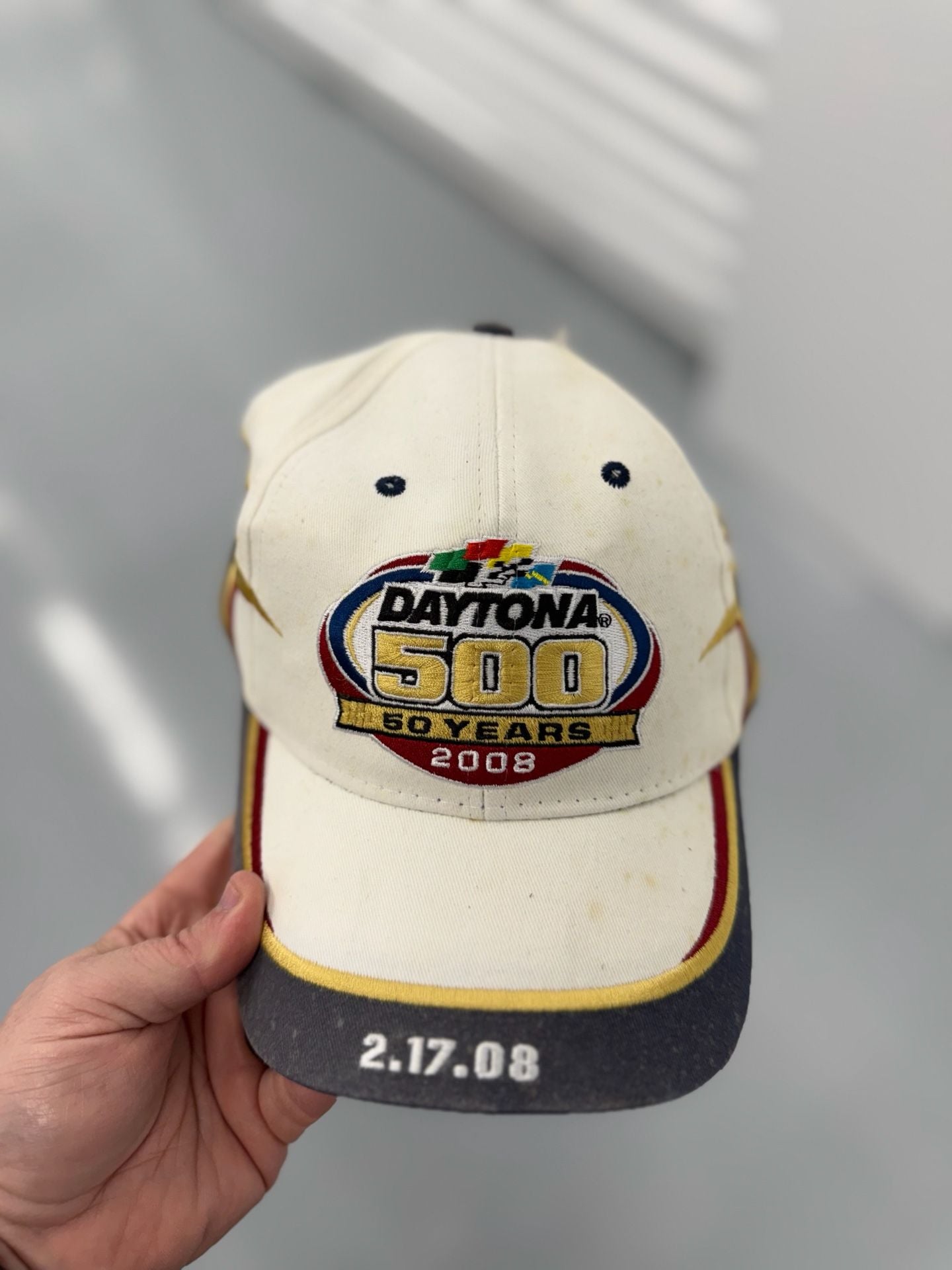 Chase Authentics 2008 Daytona 500 50th Anniversary Nascar Adjustable Hat